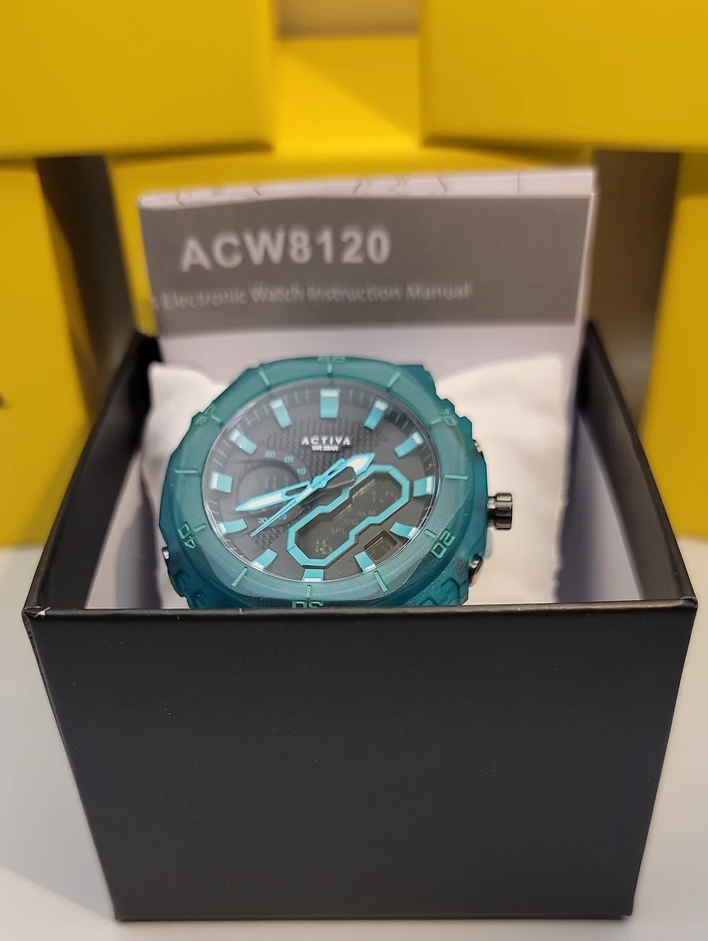 Activa Exon X Invicta Digital Men's Watch - 48mm Teal ACW8120-004 Multifunction